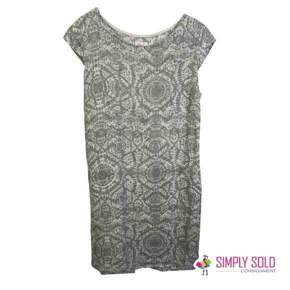 Lina Tomei Women's 100% Linen Italian Palma Dress Green Cap Sleeve Crew Neck XL - Picture 1 of 8